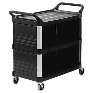 RUBBERMAID-Xtra Utility Cart-Enclosed 3 Sides